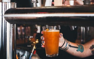 beer on tap at dive bar in portland maine