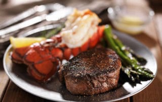 steak and lobster at York restaurant