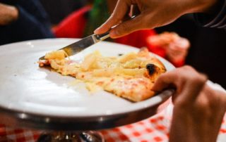 a thin-crust Freeport pizza