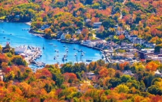 The view from Mount Battie in Camden, Maine