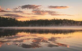Sunset near Baxter State Park