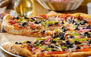 everything pizza from a restaurant in bath maine