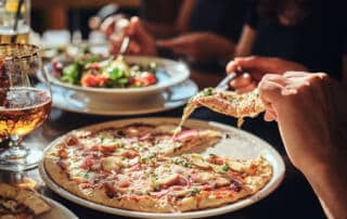 custom pizza at a restaurant in kittery maine