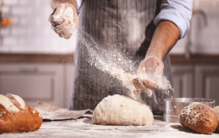 Baker at an Augusta bakery