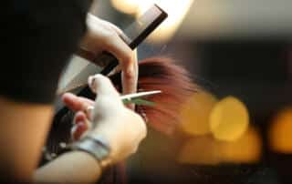 A Bar Harbor hair stylist