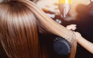A customer at a Kittery hair salon