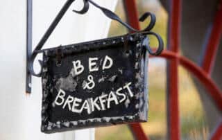 Sign above an Ogunquit b&b