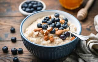 Wiscasset oatmeal with Maine blueberries
