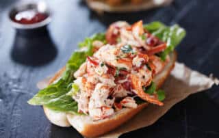 A York lobster roll